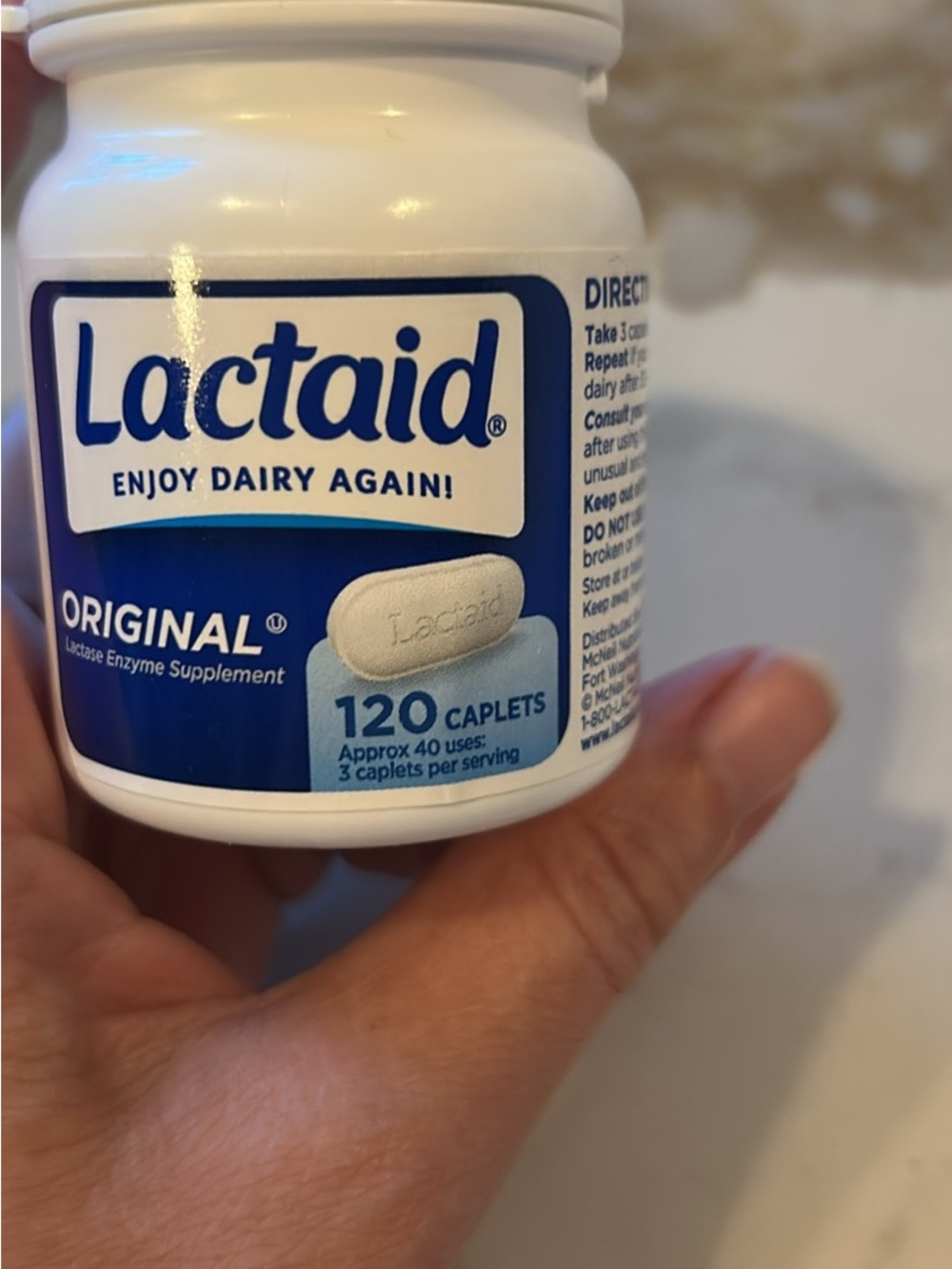 Lactaid Original Lactase Enzyme Supplement - 120 Count